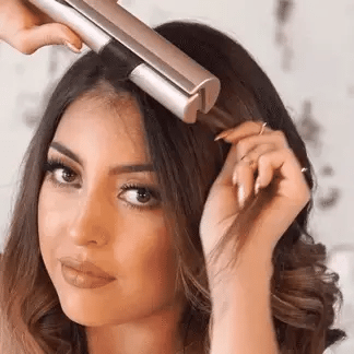 Hair Straightener and Curler with Titanium Plates and 360 Degree Swivel Cord