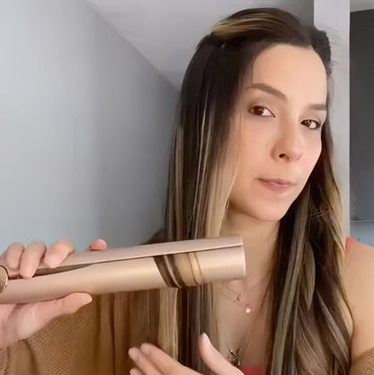 Hair Straightener and Curler with Titanium Plates and 360 Degree Swivel Cord