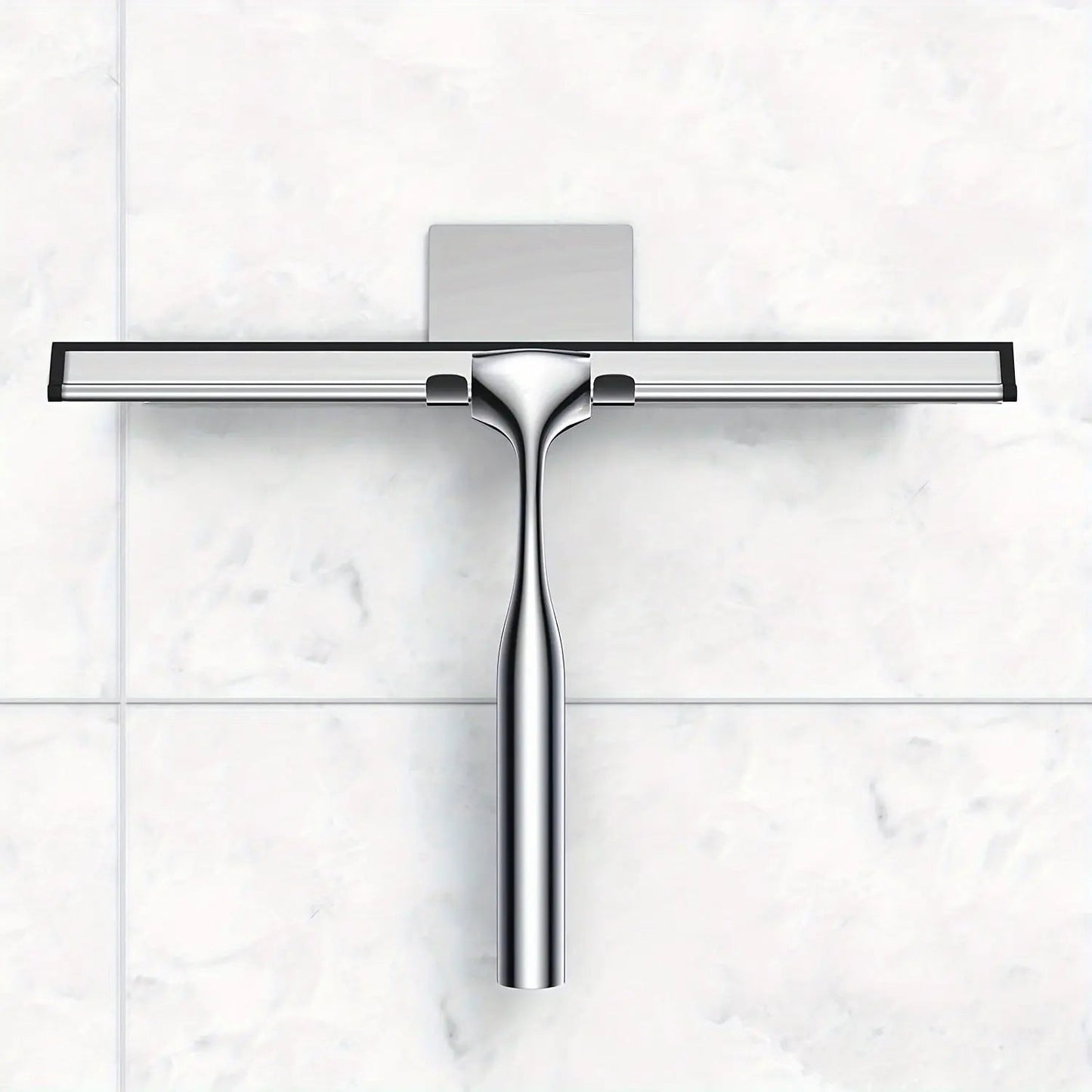 Shower Squeegee with Secure Grip Handle and Flexible Blade for Glass Doors