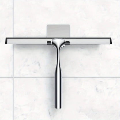 Shower Squeegee with Secure Grip Handle and Flexible Blade for Glass Doors