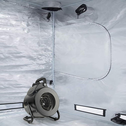 Space Heater with Forced Air Circulation and IPX4 Splash Resistance for Greenhouses