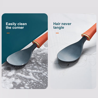 Wall Mount Silicone Toilet Brush with Lever Cap and Flexible Head