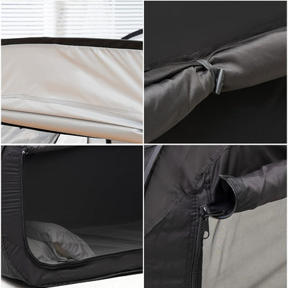 Enclosed Bed Tent with Mesh Ventilation and Dual Zipper Access Design