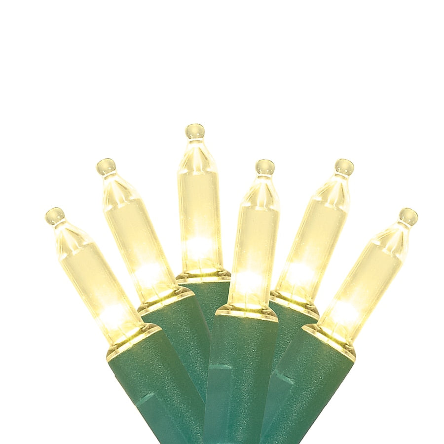 Twinkling LED Light Strand with 100 Sparkle Bulbs in Two Colors for Trees and Wreaths