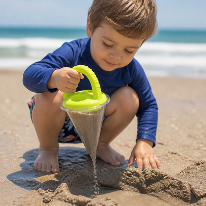 Kids Beach Sand Funnel Toy for Drawing and Pouring Play