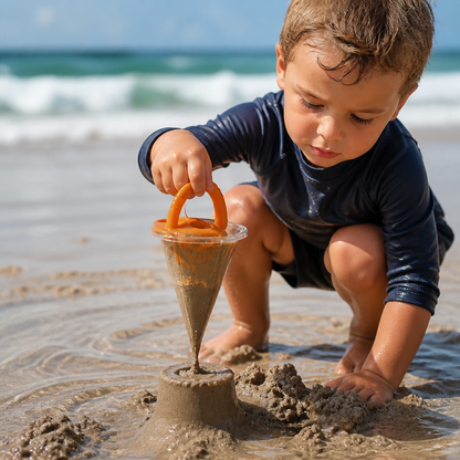 Kids Beach Sand Funnel Toy for Drawing and Pouring Play