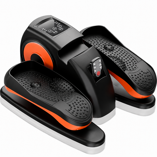 Compact Under Desk Pedal Exerciser with LCD Screen and Remote Control