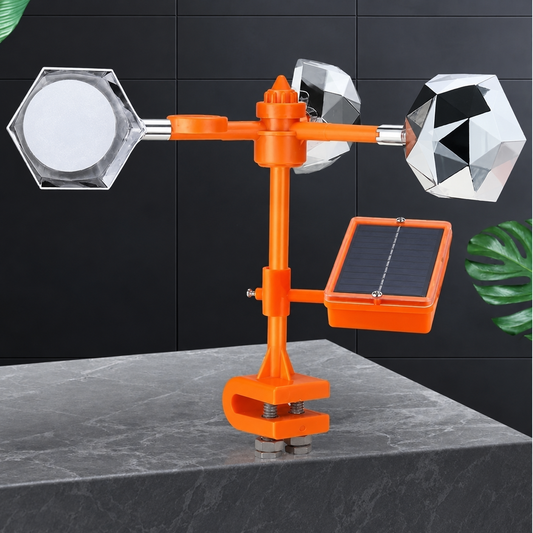Solar Powered 360° Bird Repeller with Reflective Spinning Design