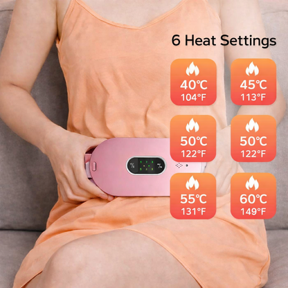 Heating Waistband Massager with 6 Heat Levels and Massage Modes