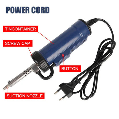 Electric Desoldering Device with Trigger Control and 3 Nozzles
