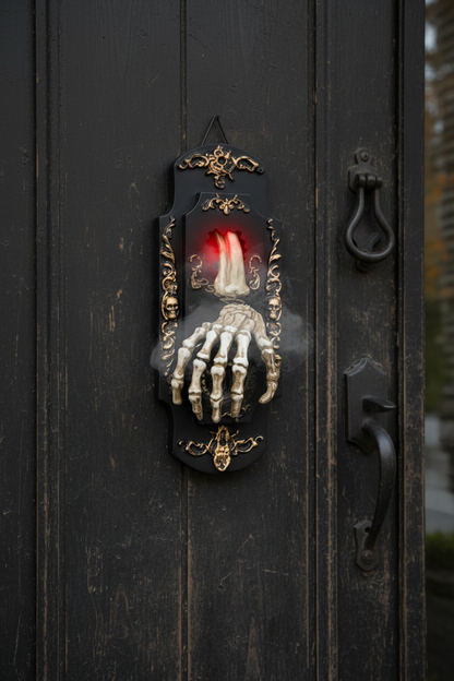 Motion Sensor Doorbell Prop with Sound and Light Effects, Halloween Party Decoration