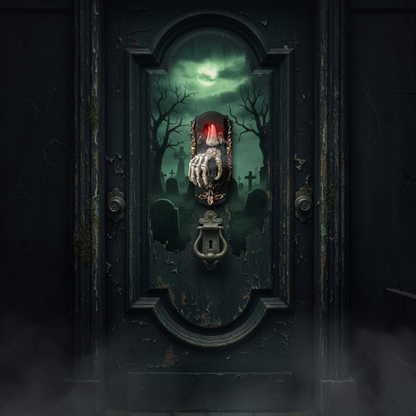 Motion Sensor Doorbell Prop with Sound and Light Effects, Halloween Party Decoration