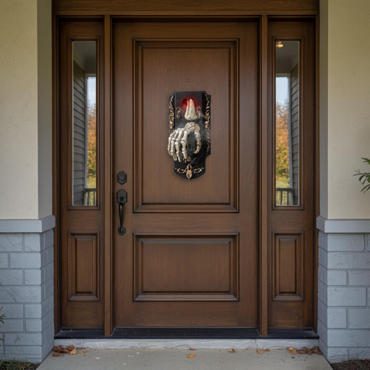 Motion Sensor Doorbell Prop with Sound and Light Effects, Halloween Party Decoration