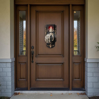 Motion Sensor Doorbell Prop with Sound and Light Effects, Halloween Party Decoration