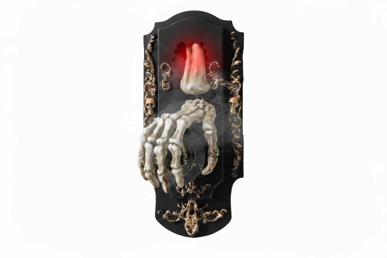 Motion Sensor Doorbell Prop with Sound and Light Effects, Halloween Party Decoration