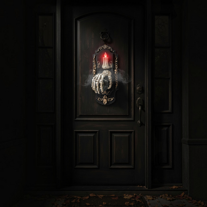 Motion Sensor Doorbell Prop with Sound and Light Effects, Halloween Party Decoration