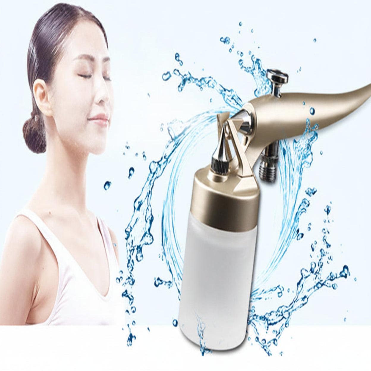 Oxygen Jet Facial Machine with Hydration Infusion and Even Product Application