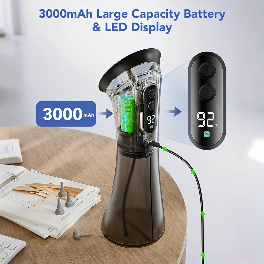 Water Flow Ear Cleaning Device with Dual Tank and Rechargeable Battery