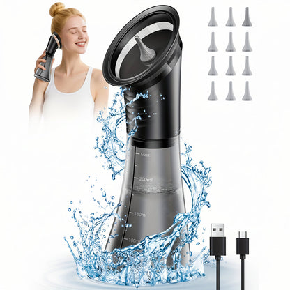 Water Flow Ear Cleaning Device with Dual Tank and Rechargeable Battery