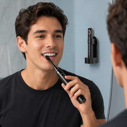 Sonic Electric Toothbrush with Built In Timer and Replacement Heads, IPX7 Water Resistant