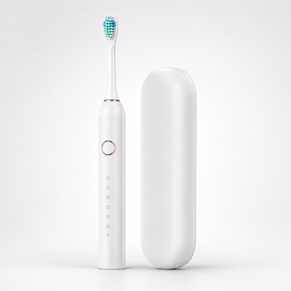 Sonic Electric Toothbrush with Built In Timer and Replacement Heads, IPX7 Water Resistant