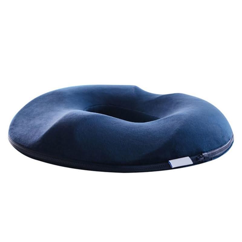 Memory Foam Seat Cushion with Non Slip Base and Machine Washable Cover