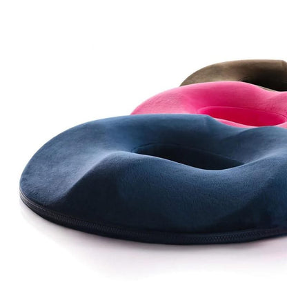 Memory Foam Seat Cushion with Non Slip Base and Machine Washable Cover