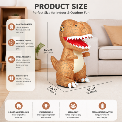 Battery Powered Walking Dinosaur T Rex with Remote Control