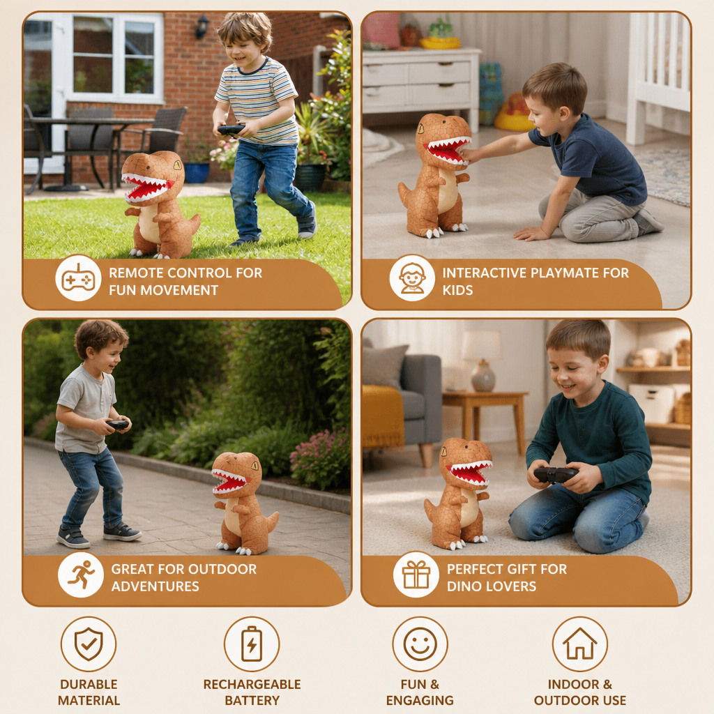 Battery Powered Walking Dinosaur T Rex with Remote Control