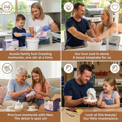 3D Plaster Hand Casting Kit with Molding Supplies and Instructions
