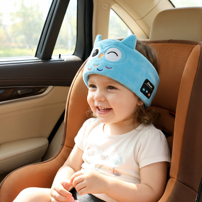 Soft Sleep Headband with Built in Wireless Speakers in Nine Animal Designs for Travel and Naps