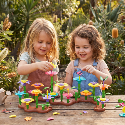 Flower Garden Building Toy with Peg Pieces for Creative Play