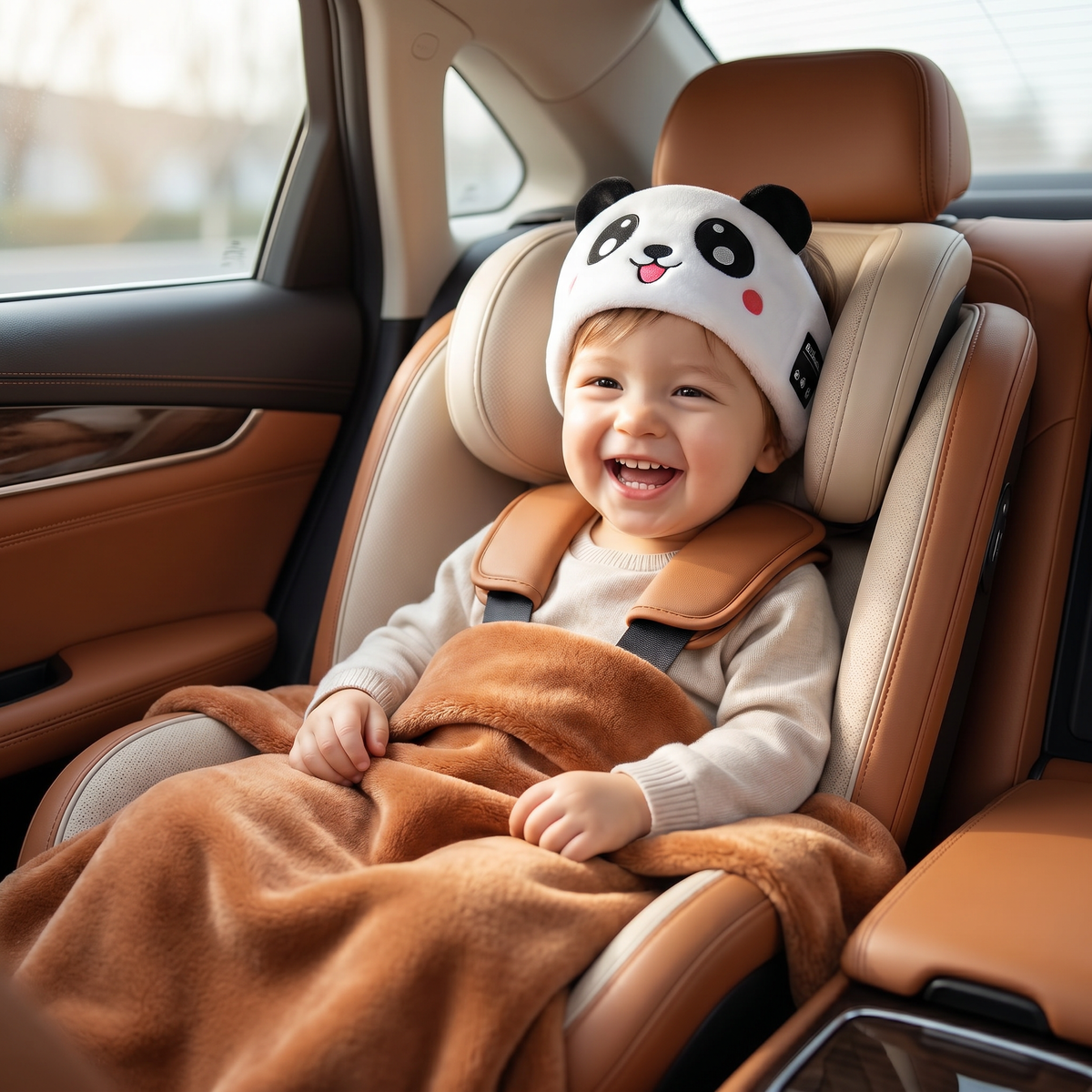 Soft Sleep Headband with Built in Wireless Speakers in Nine Animal Designs for Travel and Naps
