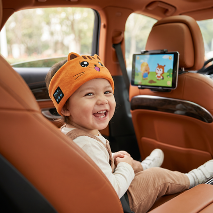 Soft Sleep Headband with Built in Wireless Speakers in Nine Animal Designs for Travel and Naps