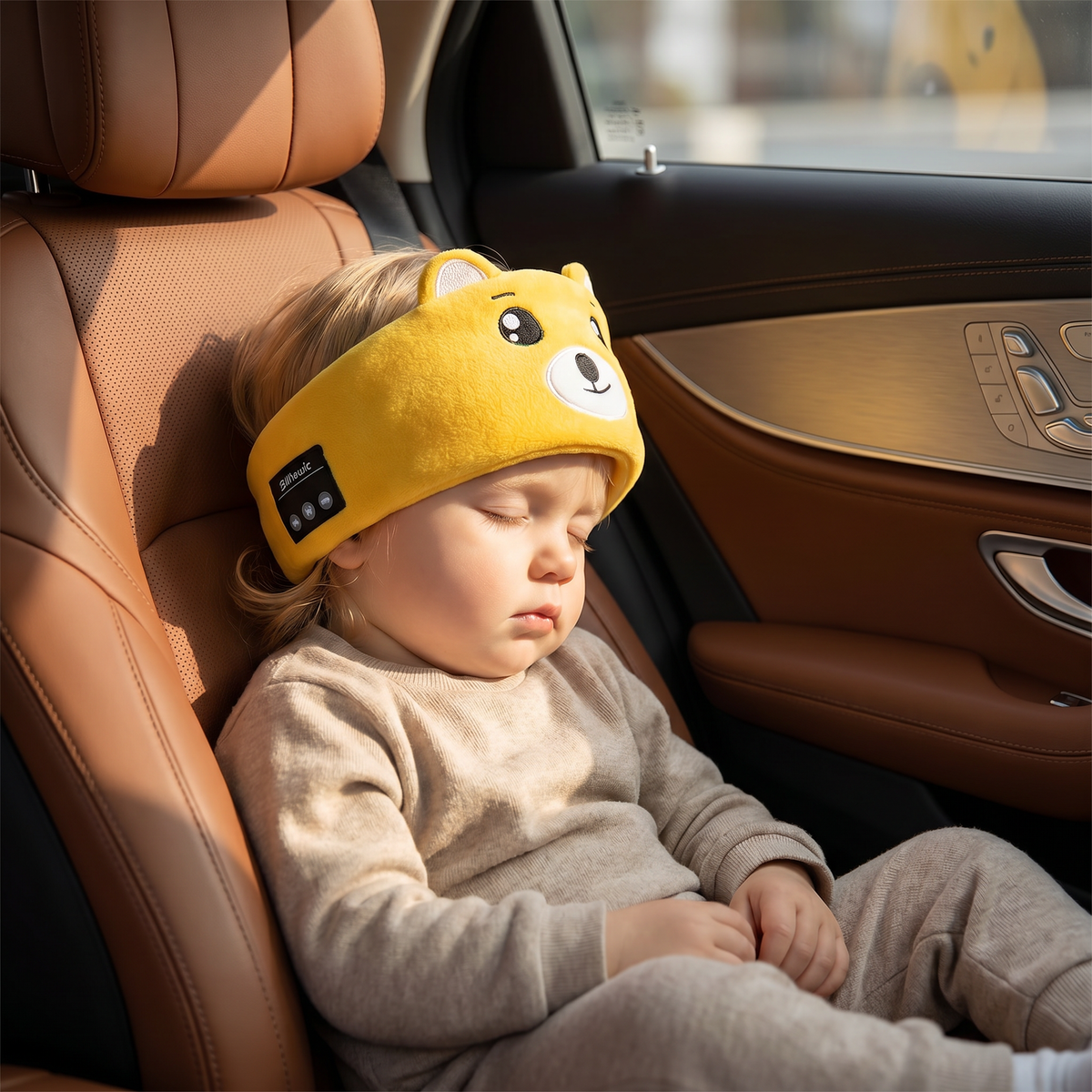 Soft Sleep Headband with Built in Wireless Speakers in Nine Animal Designs for Travel and Naps