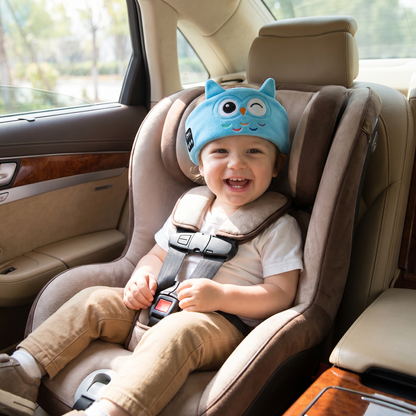 Soft Sleep Headband with Built in Wireless Speakers in Nine Animal Designs for Travel and Naps