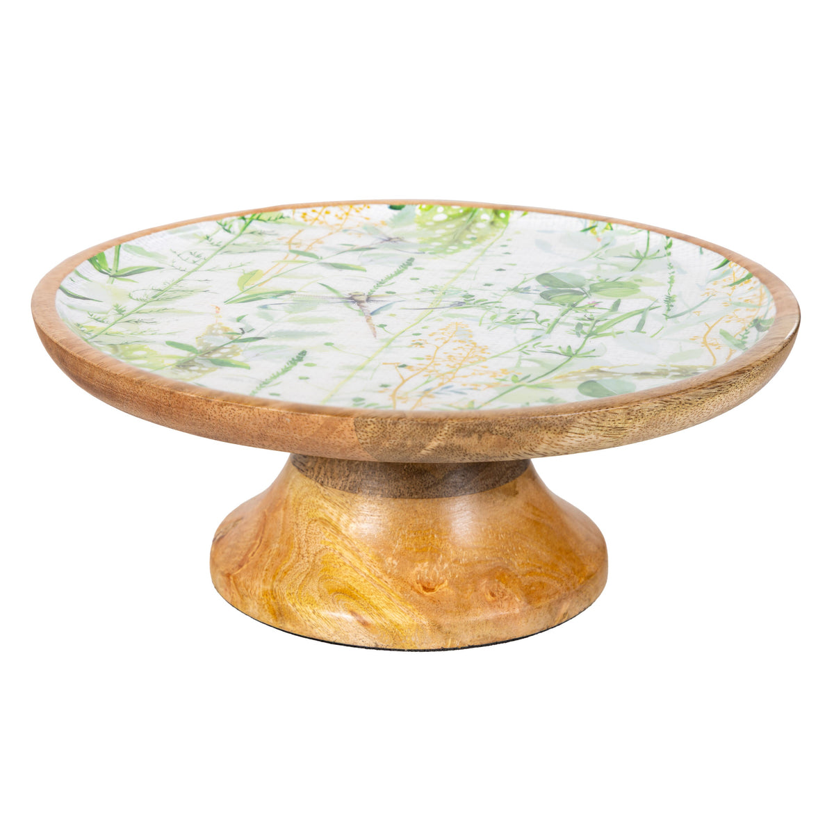Round Garden Cake Stand with Elevated Platform for Dessert Display