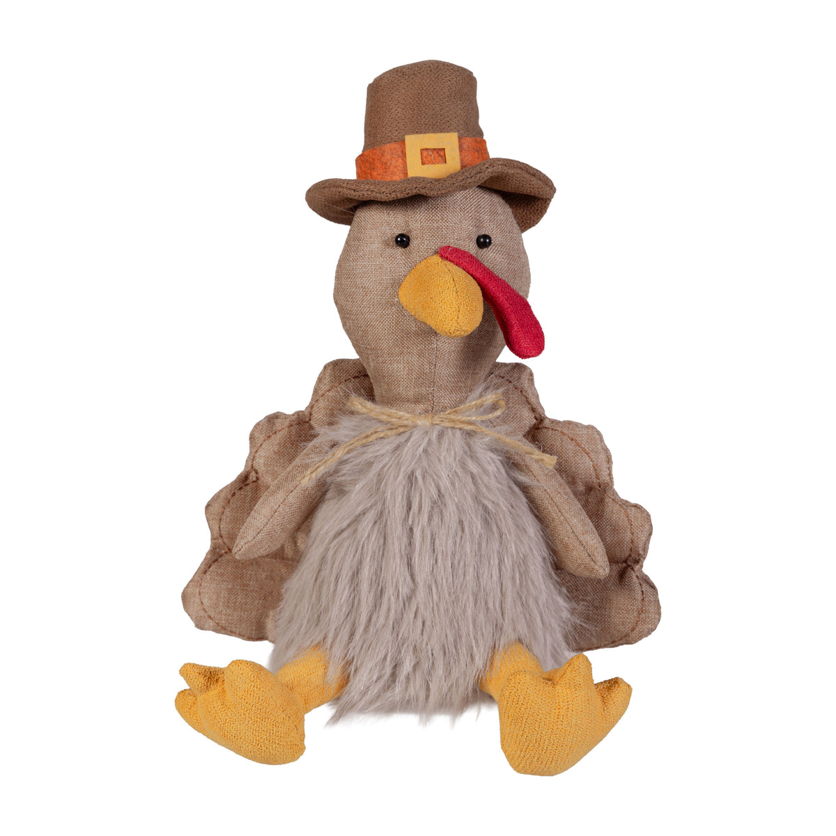 Harvest Turkey Fabric Table Accent, 12 Inches
