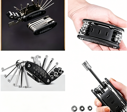 Multi Socket Wrench Set with Rotating Head and Quick Release for Car, Home and DIY Repairs
