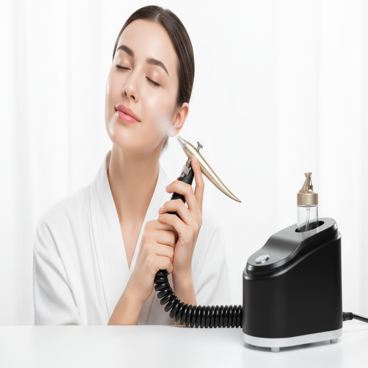 Oxygen Jet Facial Machine with Hydration Infusion and Even Product Application