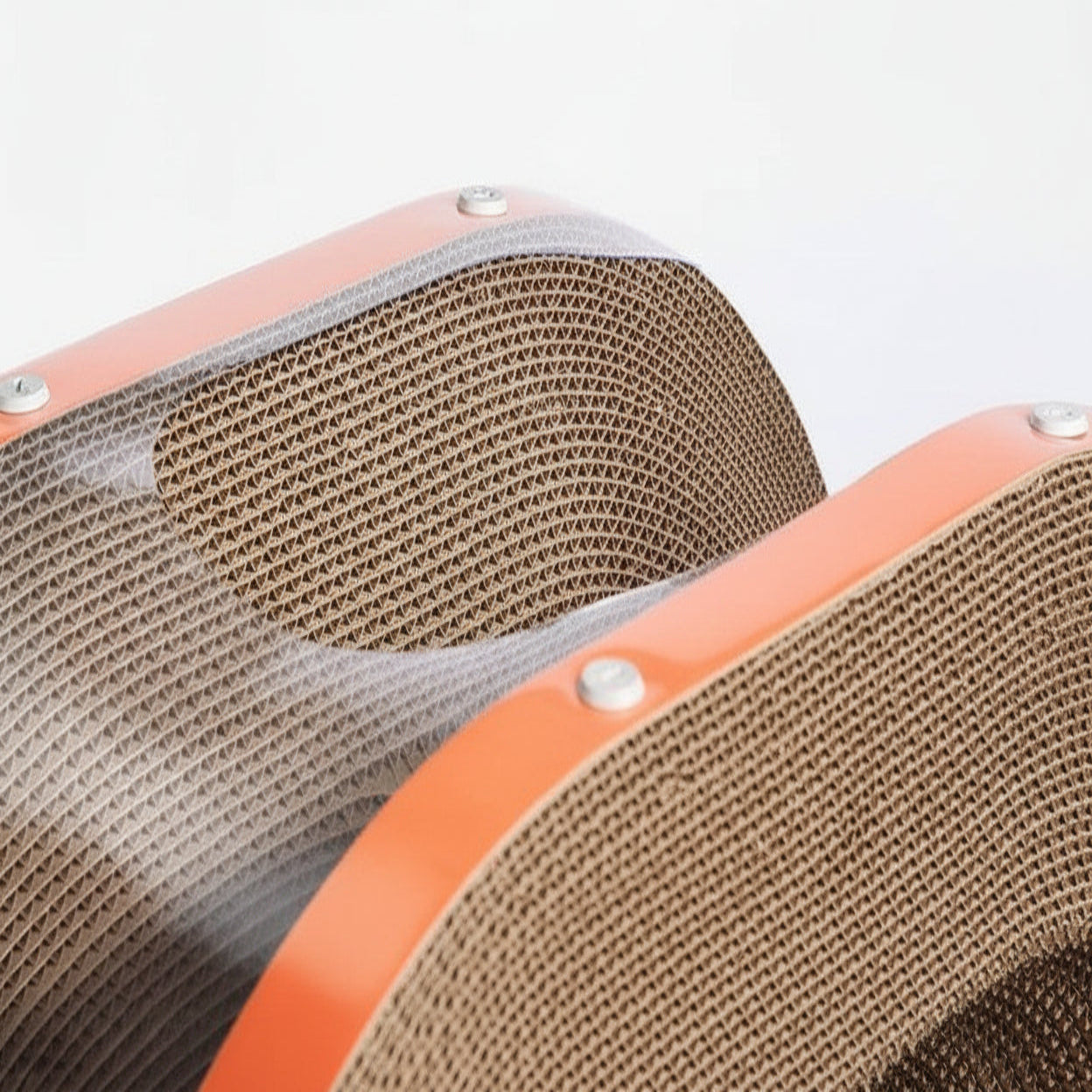 Cat Scratching Board with Raised Nest and Corrugated Surface for Indoor Play