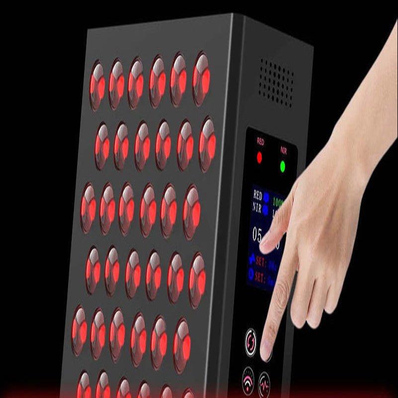 Red Light Therapy Panel with 660nm and 850nm Wavelengths, Dimmable Timer for Facial and Body Skin Care