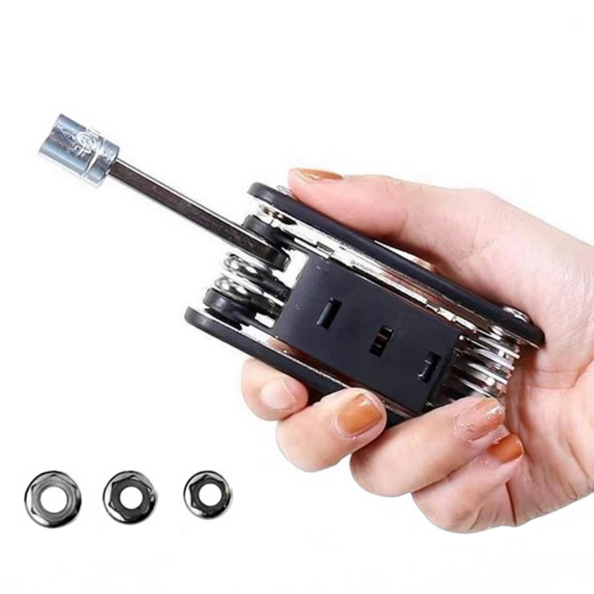 Multi Socket Wrench Set with Rotating Head and Quick Release for Car, Home and DIY Repairs