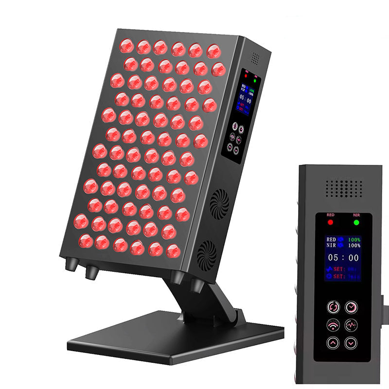 Red Light Therapy Panel with 660nm and 850nm Wavelengths, Dimmable Timer for Facial and Body Skin Care