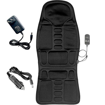 Heated Massage Chair Pad with 8 Massage Nodes and Remote Control for Home and Car