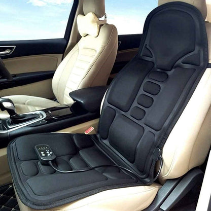 Heated Massage Chair Pad with 8 Massage Nodes and Remote Control for Home and Car