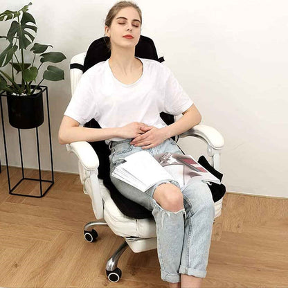Heated Massage Chair Pad with 8 Massage Nodes and Remote Control for Home and Car