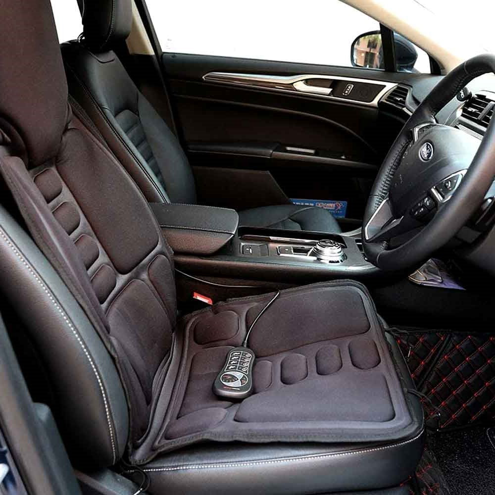 Heated Massage Chair Pad with 8 Massage Nodes and Remote Control for Home and Car