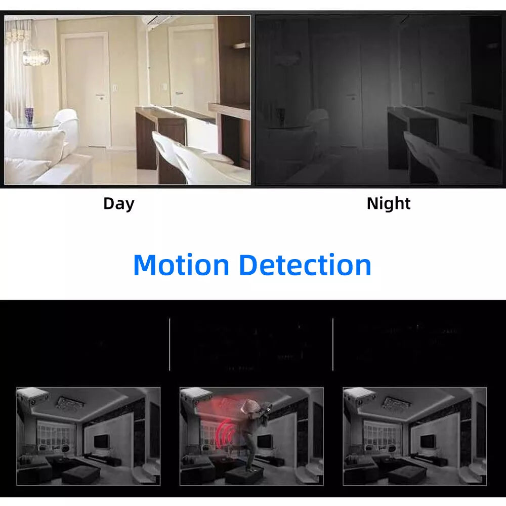 Wireless Security Camera with 1080p Night Vision and Motion Detection