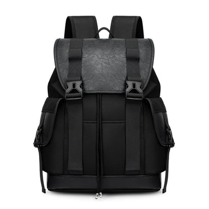 Drawstring Hiking Backpack with Flap Closure and Weather Resistant Fabric